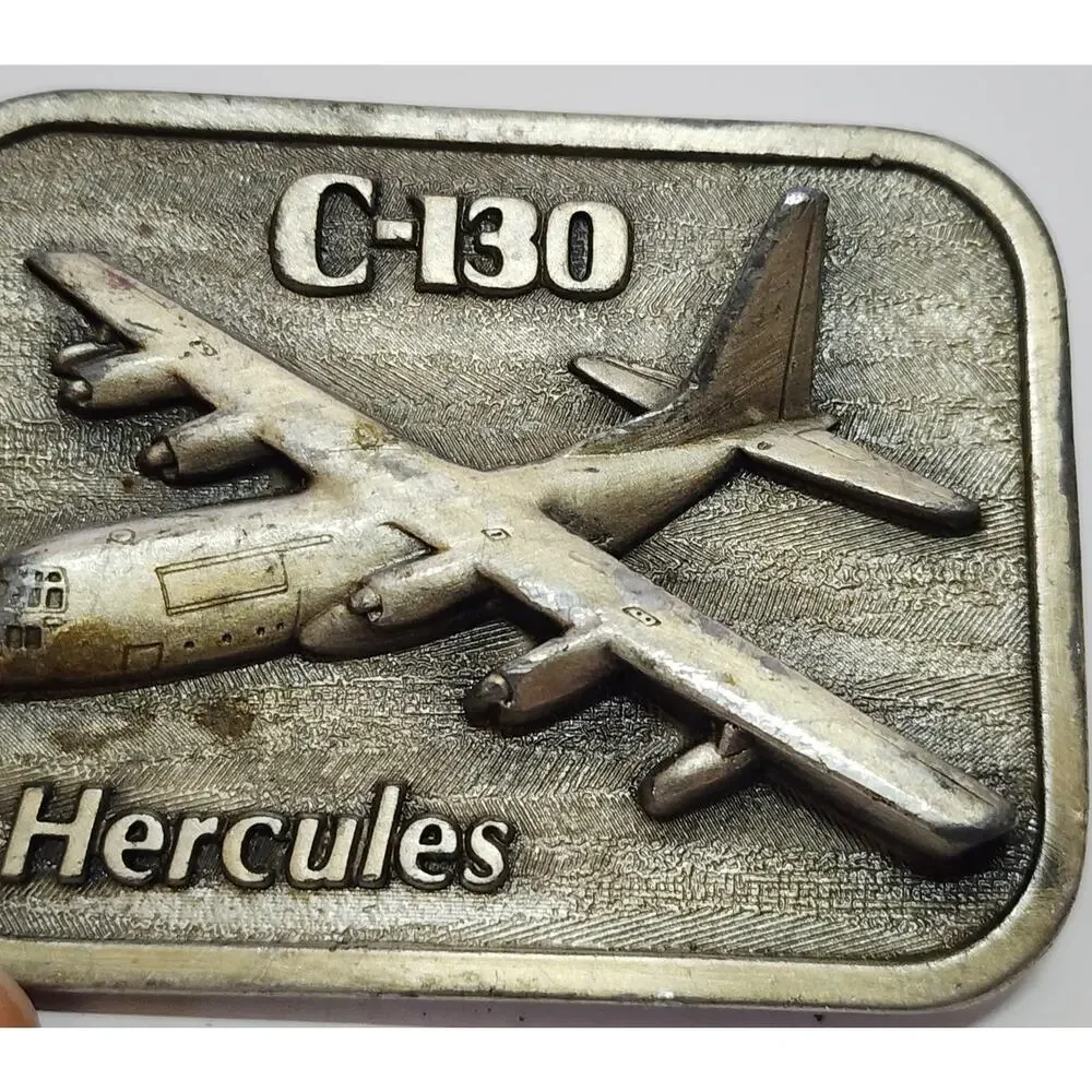 C-130 Hercules U.S. Air Force Belt Buckle The Buckle Connection Vintage See Pic